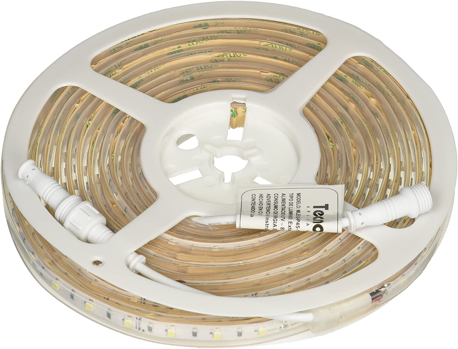 10 unidades de tira de luz LED Sistema de canal de 11.8 in, segmentos de  cubierta de difusor LED curvados de 45° para cinta de tira de luz, con clip